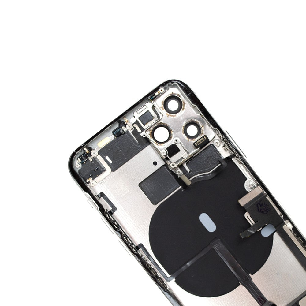 Rear Housing with Full Set Parts for iPhone 11 Pro-Matte Silver (Purple) Rear Housing with Full Set Parts for iPhone 11 Pro-Matte Silver (Purple)